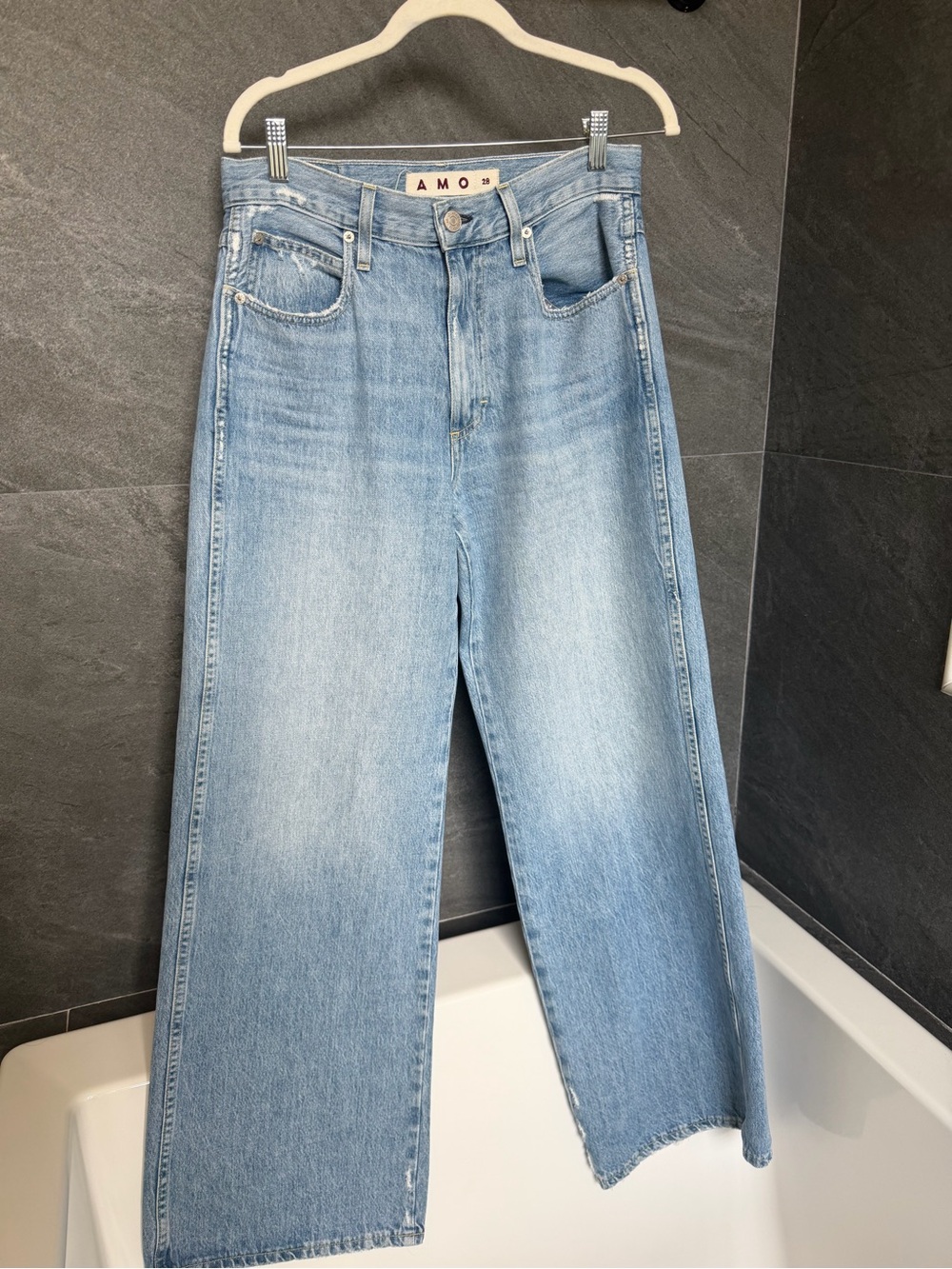 AMO Frida Wide Leg High-Rise Jeans- Mystical